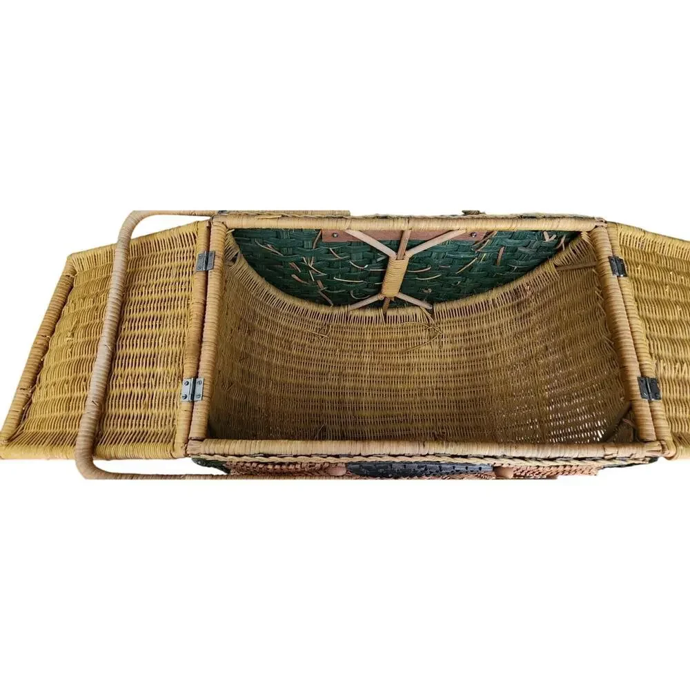 Wicker Half Round With‎ Sunflower and Handles 14.5''